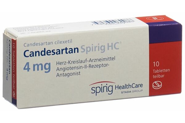 Candésartan Spirig HC cpr 4 mg 10 pce