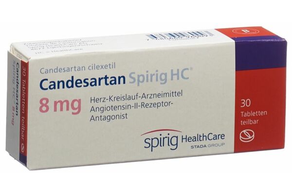 Candésartan Spirig HC cpr 8 mg 30 pce