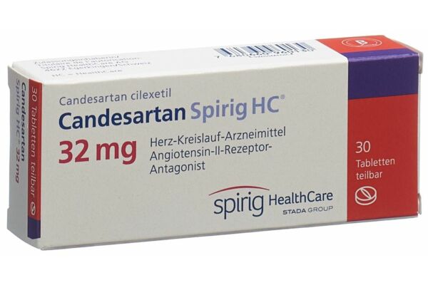 Candésartan Spirig HC cpr 32 mg 30 pce