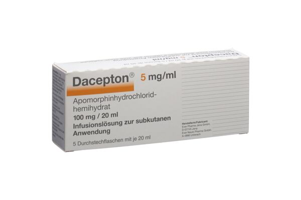 Dacepton Inf Lös 100 mg/20ml 5 Durchstf 20 ml