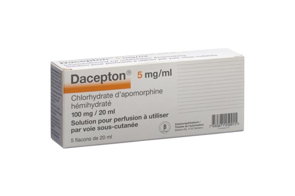 Dacepton Inf Lös 100 mg/20ml 5 Durchstf 20 ml