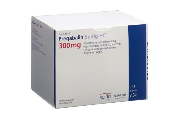 Prégabaline Spirig HC caps 300 mg 168 pce