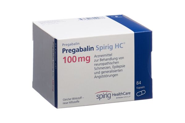 Prégabaline Spirig HC caps 100 mg 84 pce