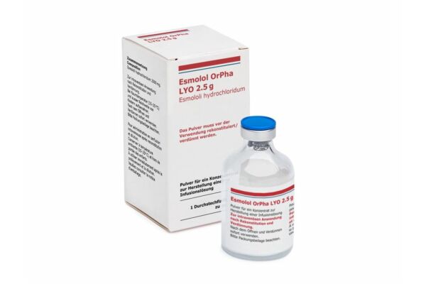 Esmolol OrPha LYO Inf Konz 2500 mg/50ml Durchstf