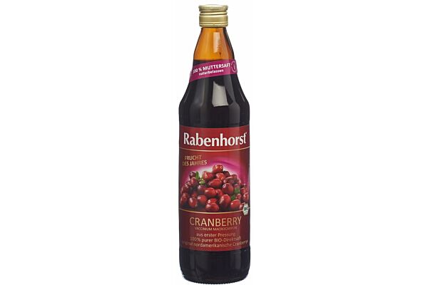 Rabenhorst jus pur de cranberry bio fl 750 ml