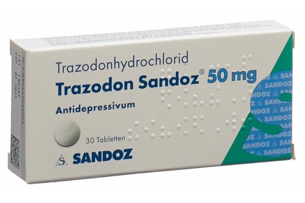 Trazodon Sandoz Tabl 50 mg 30 Stk