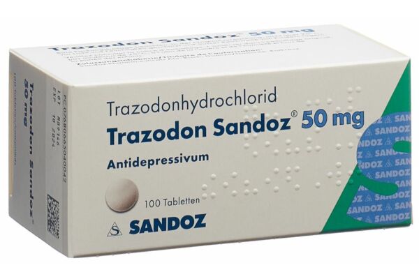 Trazodon Sandoz Tabl 50 mg 100 Stk