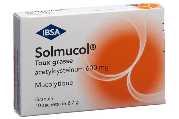 Solmucol toux grasse gran 600 mg sach 10 pce