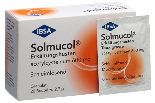 Solmucol Erkältungshusten Gran 600 mg Btl 20 Stk
