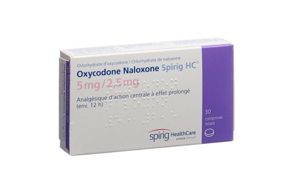 Oxycodone Naloxone Spirig HC cpr ret 5mg/2.5mg 30 pce