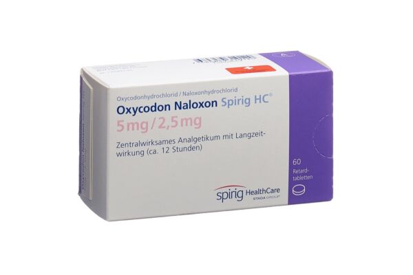 Oxycodone Naloxone Spirig HC cpr ret 5mg/2.5mg 60 pce