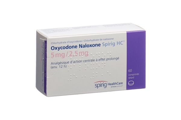 Oxycodon Naloxon Spirig HC Ret Tabl 5mg/2.5mg 60 Stk