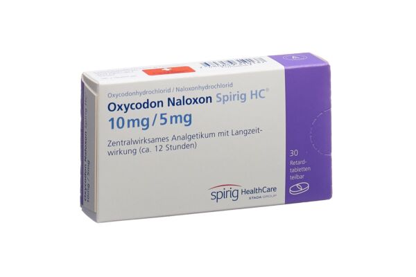 Oxycodon Naloxon Spirig HC Ret Tabl 10mg/5mg 30 Stk