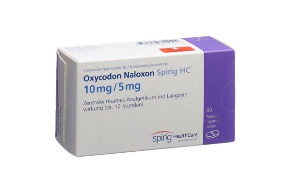Oxycodon Naloxon Spirig HC Ret Tabl 10mg/5mg 60 Stk