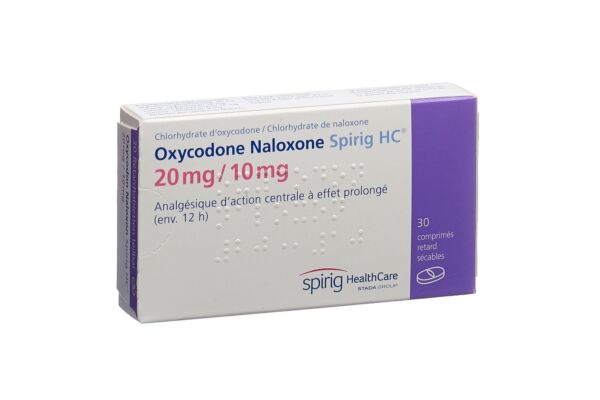 Oxycodon Naloxon Spirig HC Ret Tabl 20mg/10mg 30 Stk