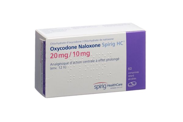 Oxycodone Naloxone Spirig HC cpr ret 20mg/10mg 60 pce