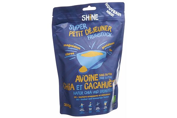 SHINE Petit Déjeuner Avoine Chia & Cacahuète sach 300 g
