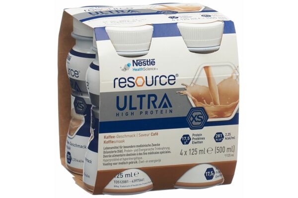 Resource Ultra High Protein XS café 4 fl 125 ml