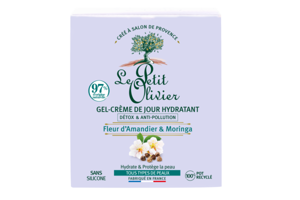 Le Petit Olivier Gel-crème de Jour Anti-pollution Fleur d'Amandier 50 ml
