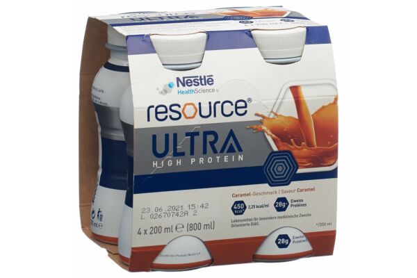 Resource Ultra High Protein Caramel 4 Fl 200 ml