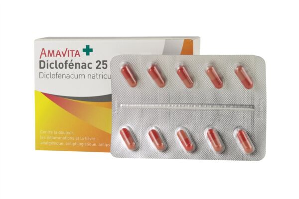 AMAVITA Diclofénac caps 25 mg 10 pce