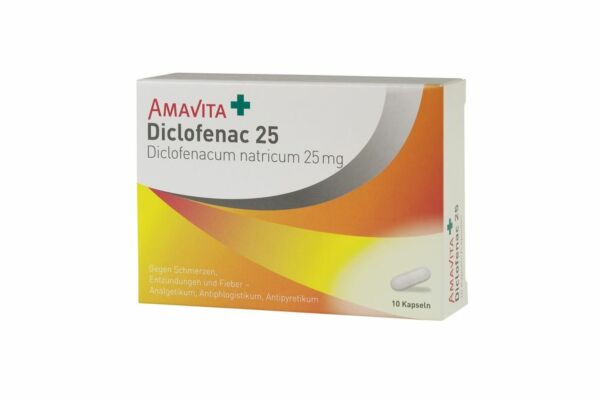 AMAVITA Diclofénac caps 25 mg 10 pce