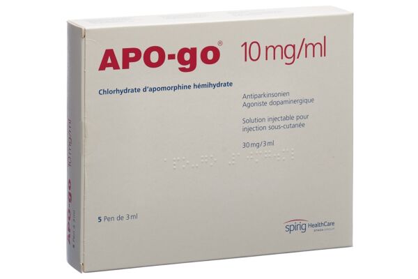APO-go sol inj 30 mg/3ml pen 5 x 3 ml