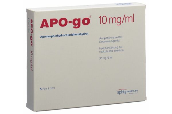 APO-go sol inj 30 mg/3ml pen 5 x 3 ml