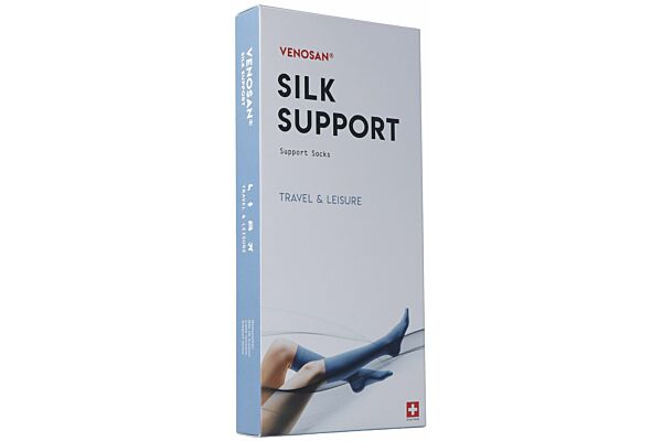 Venosan Silk a-d support socks M marine 1 paire