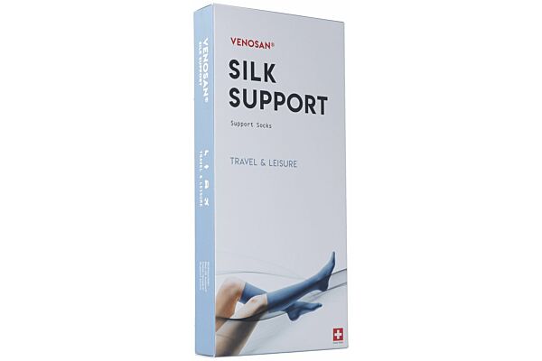 Venosan Silk A-D Support Socks M black 1 Paar
