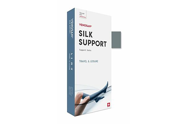 Venosan Silk a-d support socks L silver 1 paire