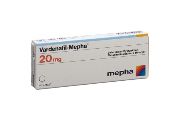 Vardenafil-Mepha Lactab 20 mg 4 Stk