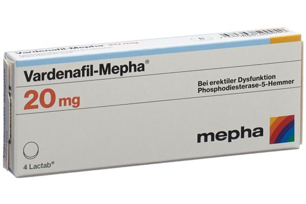 Vardenafil-Mepha Lactab 20 mg 12 Stk