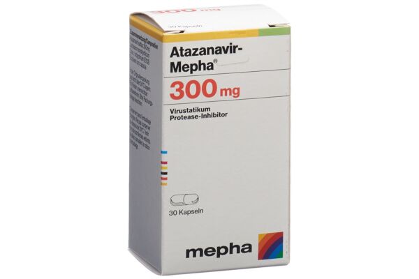 Atazanavir-Mepha caps 300 mg bte 30 pce