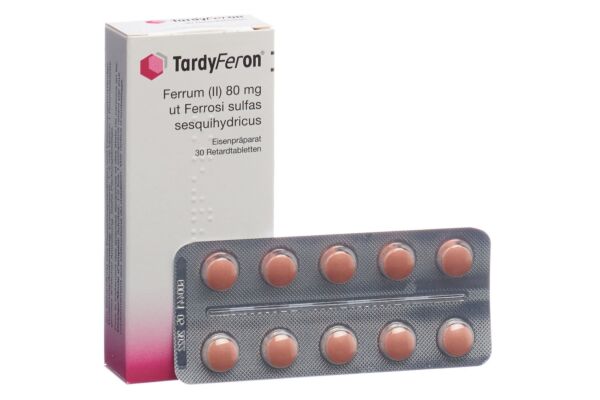 Tardyferon cpr ret 80 mg 30 pce