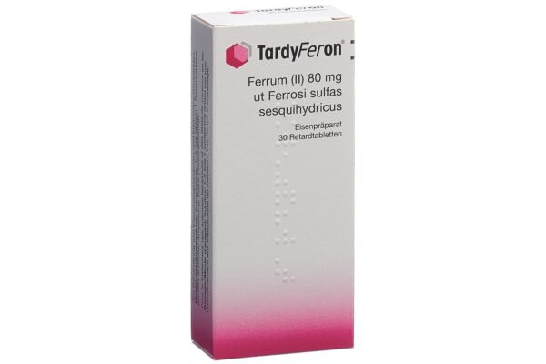 Tardyferon cpr ret 80 mg 30 pce