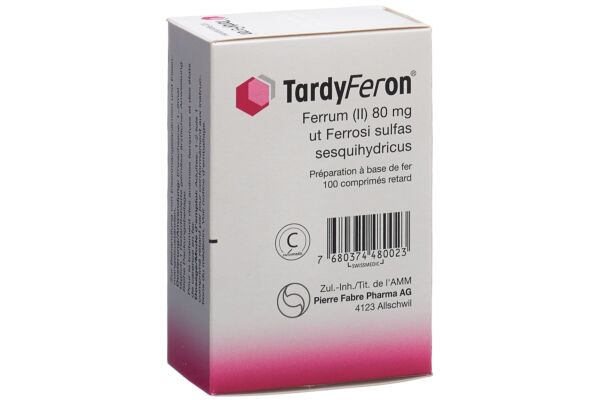 Tardyferon cpr ret 80 mg 100 pce