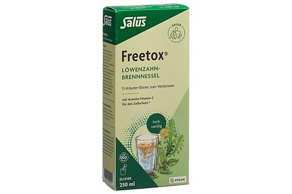 Salus Freetox élixir de pissenlit et d'ortie bio fl 250 ml