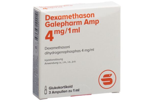 Dexaméthasone Galepharm Amp sol inj 4 mg/ml 3 x 1 ml