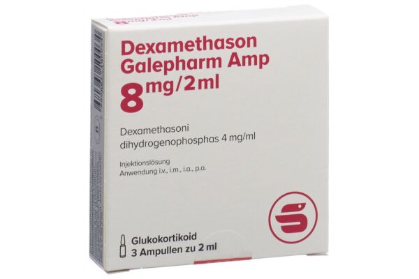 Dexaméthasone Galepharm Amp sol inj 8 mg/2ml 3 x 2 ml