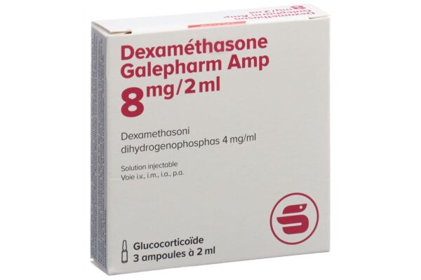 Dexamethason Galepharm Amp Inj Lös 8 mg/2ml 3 x 2 ml