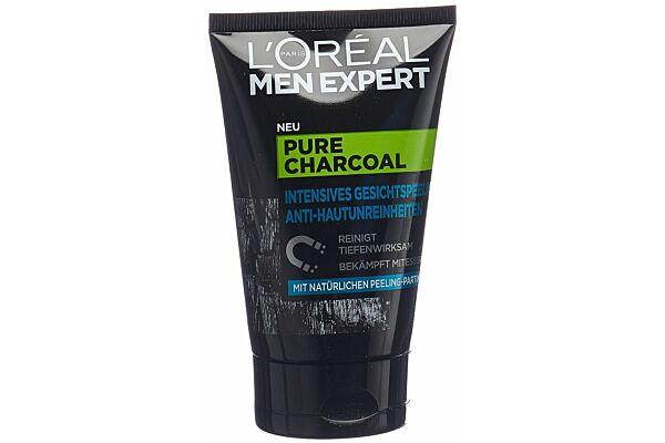 Men Expert Pure Charcoal Gesichtspeeling Anti-Hautunreinheiten Tb 100 ml