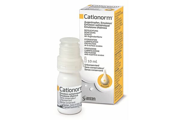 Cationorm émulsion ophtalmique fl 10 ml