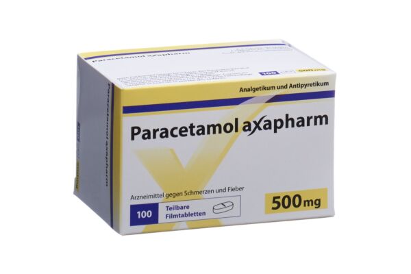 Paracétamol Axapharm cpr pell 500 mg 100 pce
