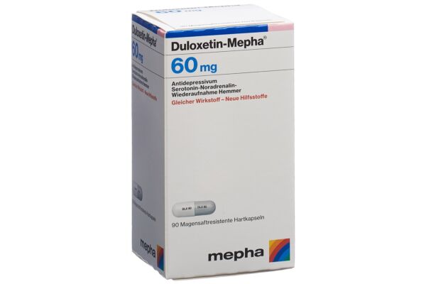 Duloxetin-Mepha caps 60 mg bte 90 pce