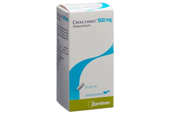 Diacomit caps 500 mg bte 60 pce