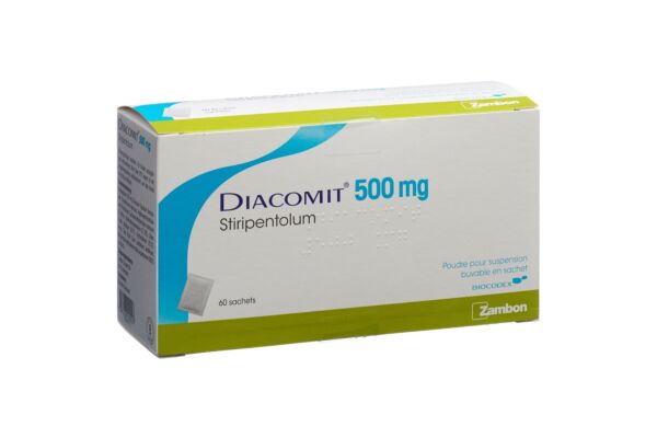 Diacomit pdr 500 mg pour suspension orale sach 60 pce