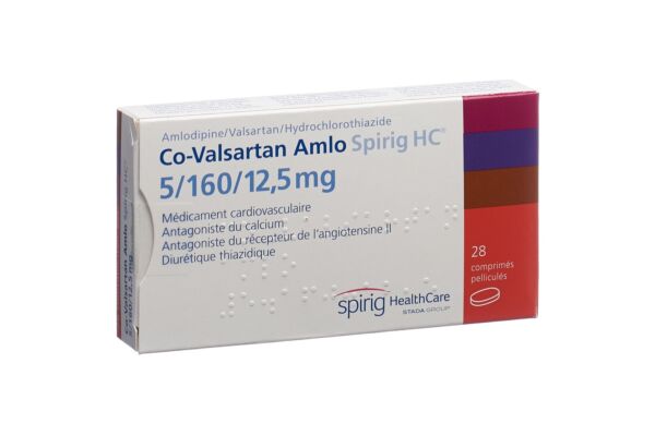 Co-Valsartan Amlo Spirig HC cpr pell 5/160/12.5mg 28 pce