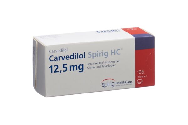 Carvédilol Spirig HC cpr 12.5 mg 105 pce