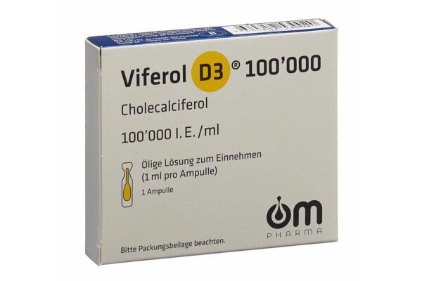 Viferol D3 sol buv 100000 UI/ml amp
